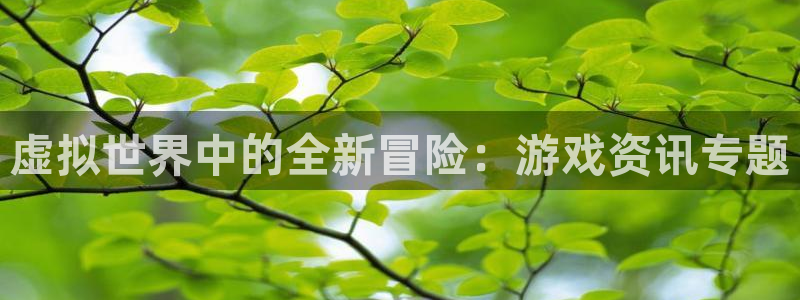 奇亿娱乐平台官网登录：虚拟世界中的全新冒险：游戏资讯专题